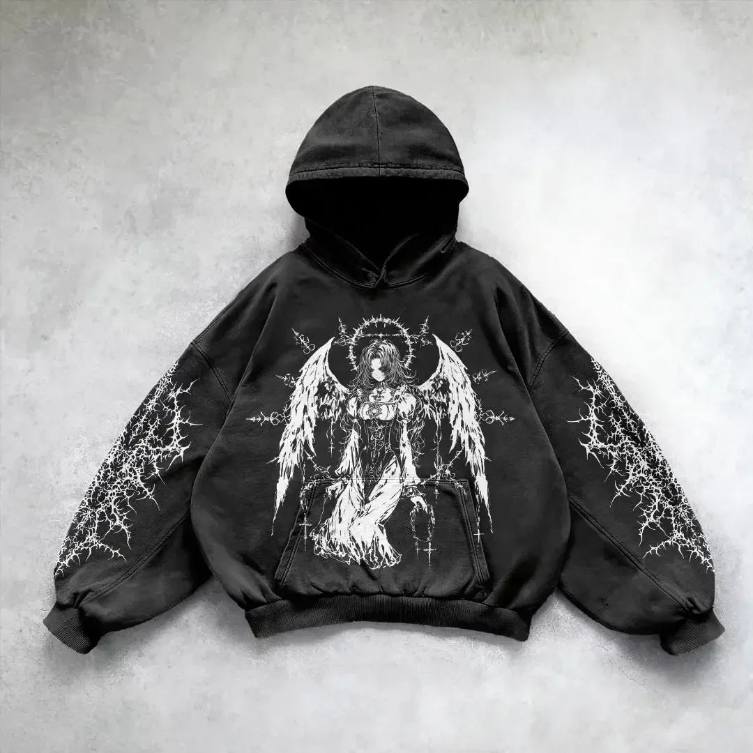 Y2k Gothic Hoodie – Kazuro Aesthetics