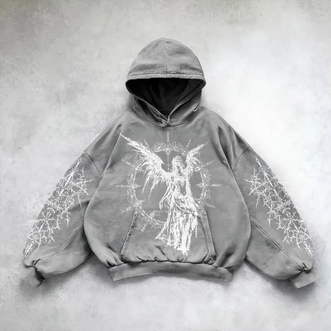 Y2k Gothic Hoodie – Kazuro Aesthetics