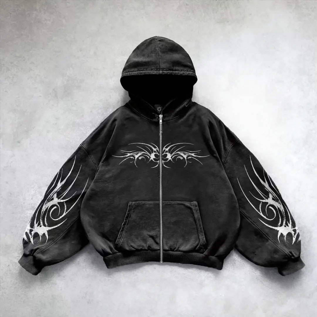 Y2k Gothic Hoodie – Kazuro Aesthetics